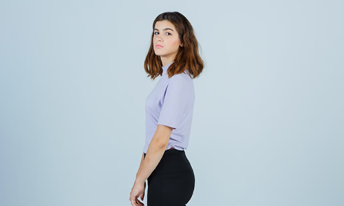 Girl with Side Fringes 