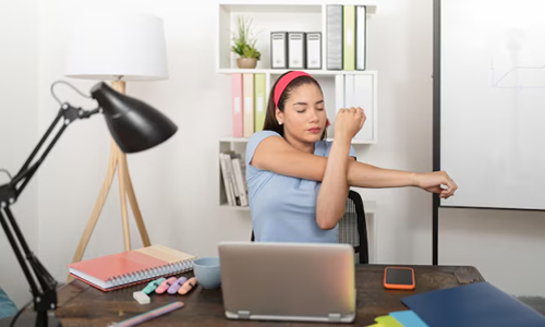 Exercises while sitting